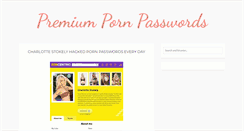 Desktop Screenshot of premiumpornpasswords.com